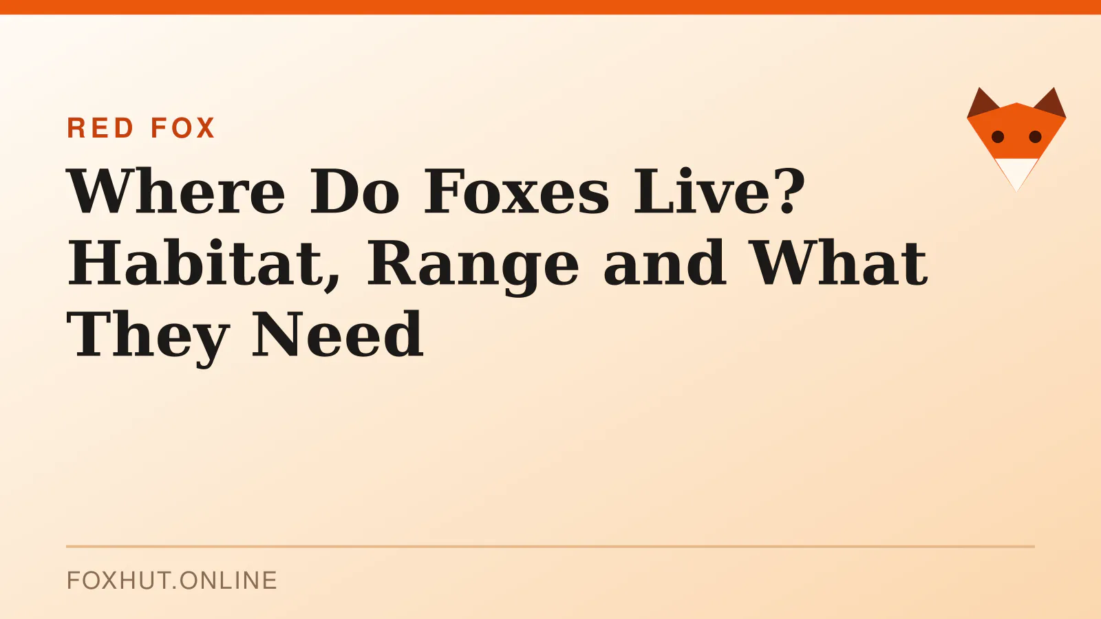 Where Do Foxes Live? Habitat, Range and What They Need — red fox